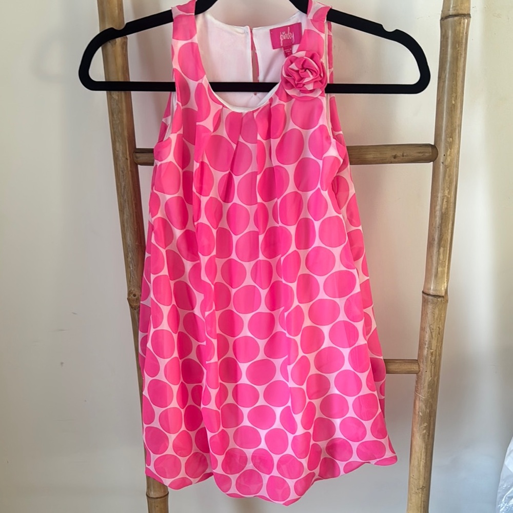 Pinky Pink Polka Dot Sleeveless Dress